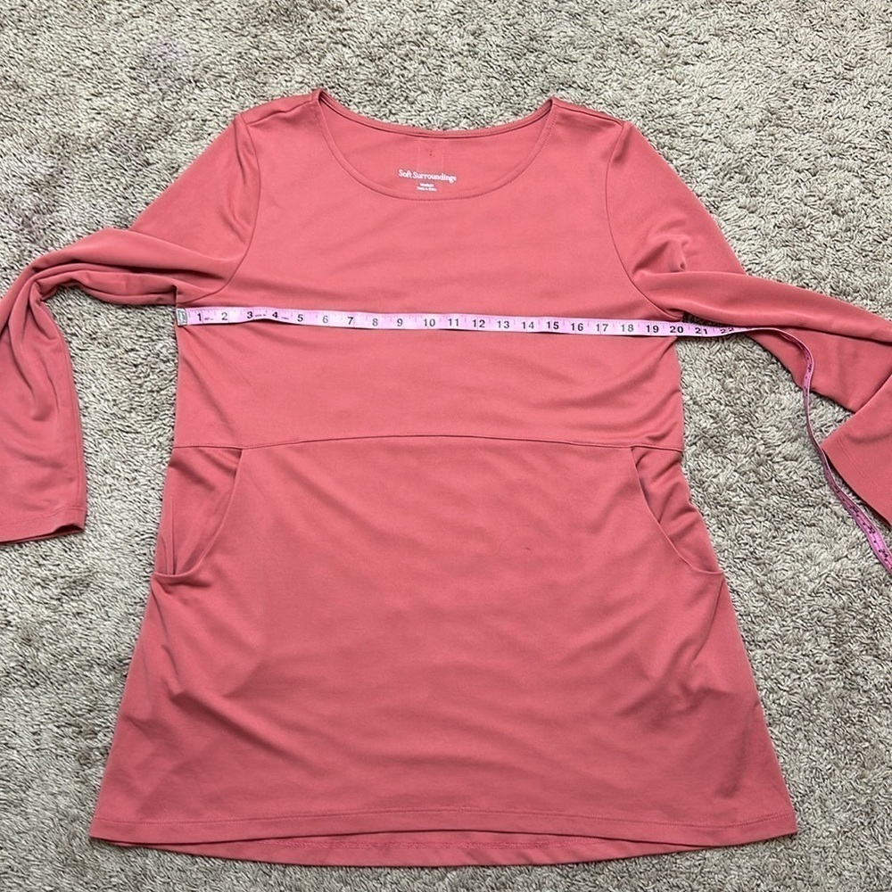 Soft Surroundings Fairfax Tunic womens Rose colored - Picture 3 of 8